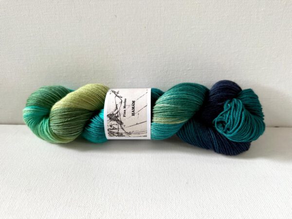 handgefärbte Wolle, Fine Merino, Farbe Hamam
