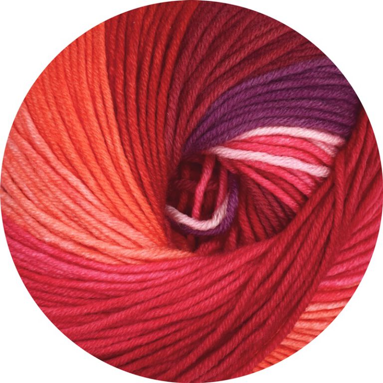 ONline Linie 4 Starwool Garn – 100% Merinowolle, Farbe 222 Hell-dunkelgrün, 125m/50g