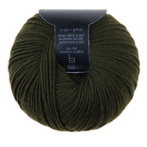 Atelier Zitron Merinowolle extrafine Herbstwind 44 dunkles olivgrün