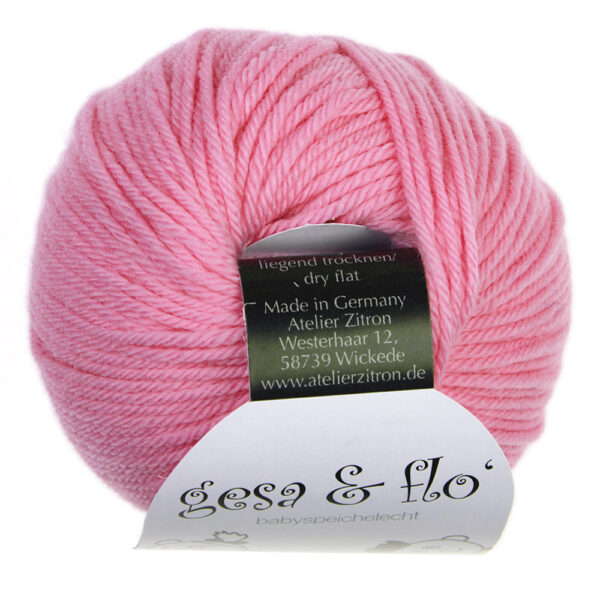 Atelier Zitron Gesa und Flo ultrafeine Merinowolle 25g 90m Fb. 04 rosa