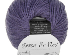 Atelier Zitron Gesa und Flo ultrafeine Merinowolle 25g 90m Fb. 27 lila