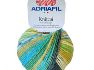 Adriafil Merinowolle Jacquardeffekt mit Streifenmuster Knitcol 97 Orizzonte