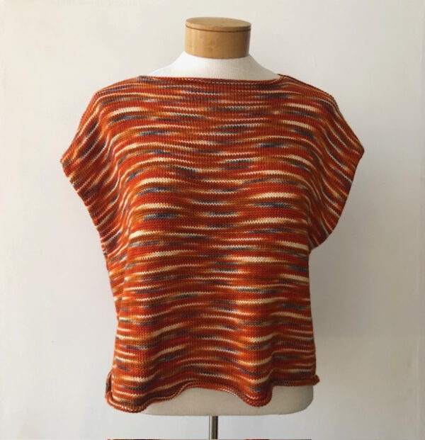 Gestricktes Shirt Franka aus der von Franziska Uhl handgefärbten Fine Merino - Modell Fuchs – Bild 3