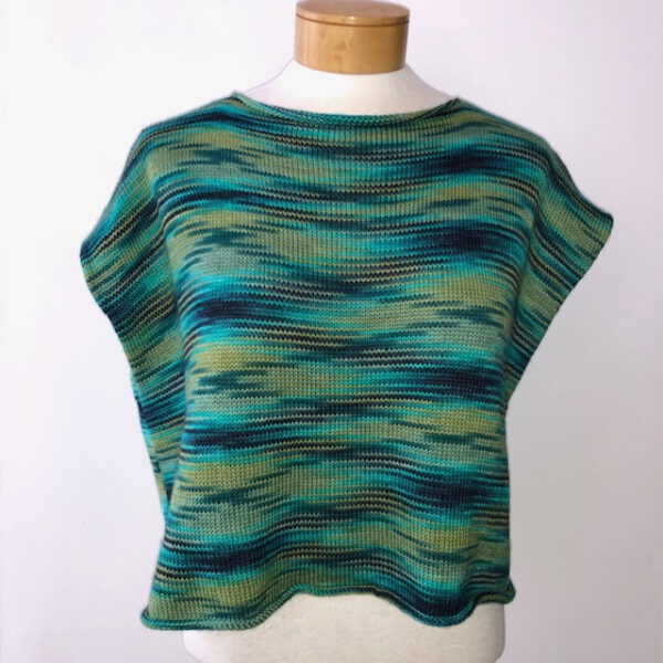 Gestricktes Shirt Sophie aus der von Franziska Uhl handgefärbten Fine Merino - Modell Hamam – Bild 2