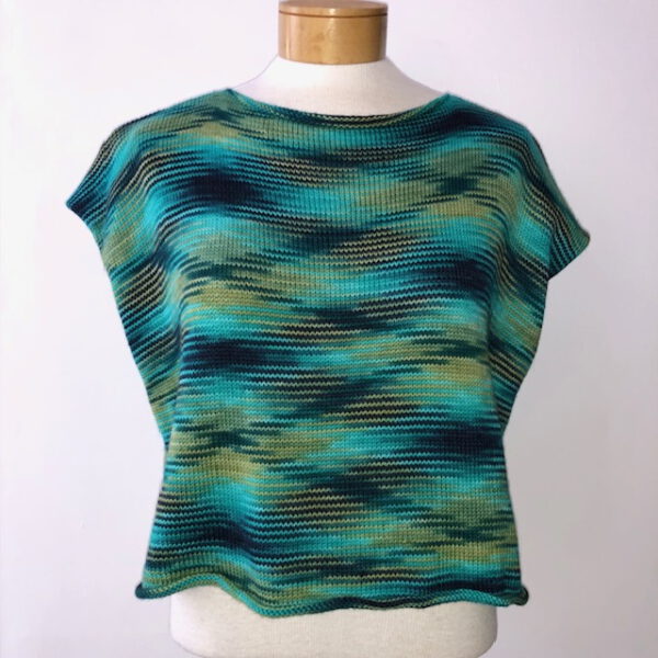 Gestricktes Shirt Sophie aus der von Franziska Uhl handgefärbten Fine Merino - Modell Hamam