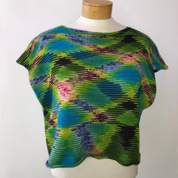 Gestricktes Shirt Sophie aus der von Franziska Uhl handgefärbten Fine Merino - Modell Yalisa - Die Freundin – Bild 2