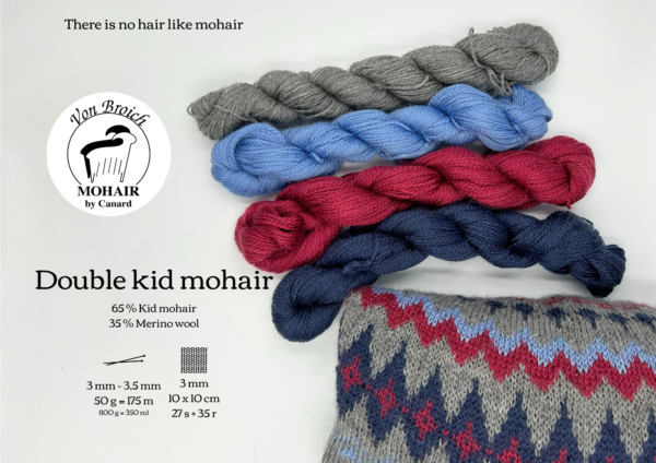 Mohair by Canard 2-Fädiges Kidmohair - Double kid mohair, Mohair & Merinowolle, 2013 Granatapfel – Bild 3