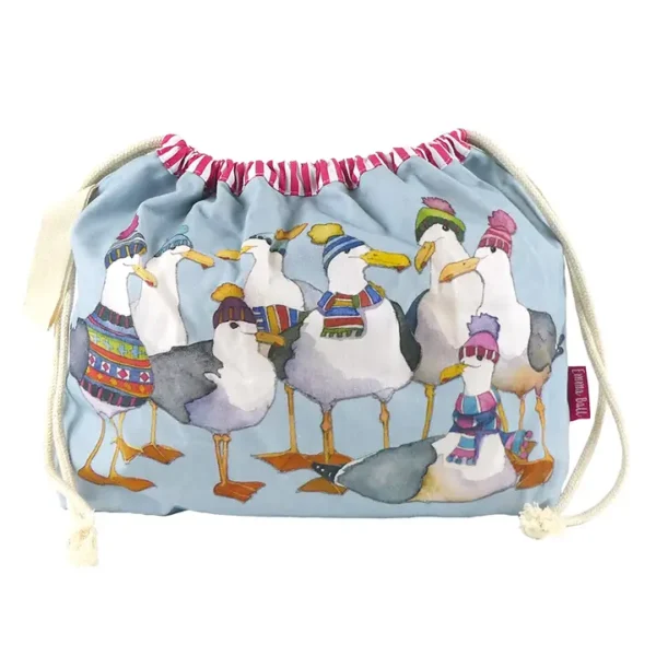 Emma Ball Drawstring Bag - Beutel mit Kordelzug DRAW28 Seagulls in Beanies