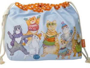 Drawstring Bag_DRAW09-Kittens_in_Mittens