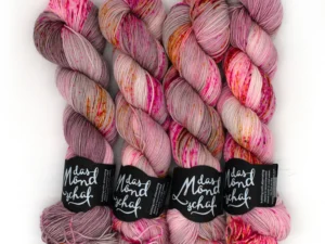 das Mondschaf Hydra handgefärbte Merino-Schurwolle - Rosebud