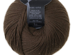 Atelier Zitron High Twist Concept, uni - mit Merino extrafine - 173 braun