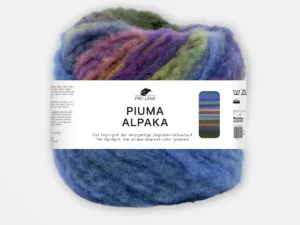 Pro Lana Piuma Alpaka - Luxuriöses Garn mit sanftem Farbverlauf - 04 blau/d.grün/lila
